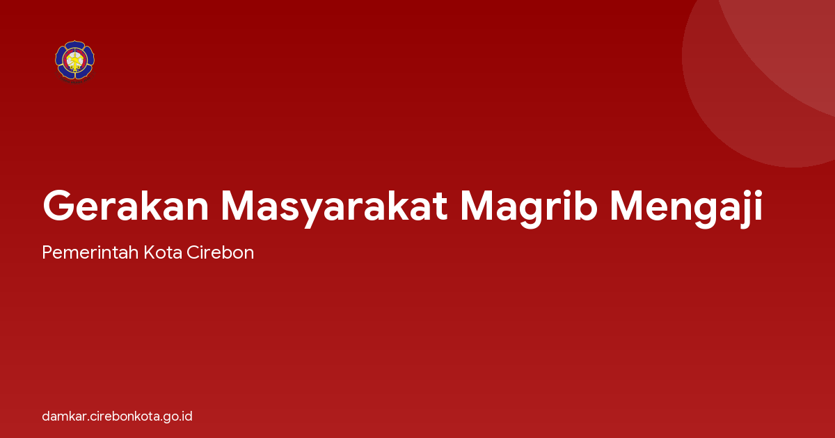 Gerakan Masyarakat Magrib Mengaji