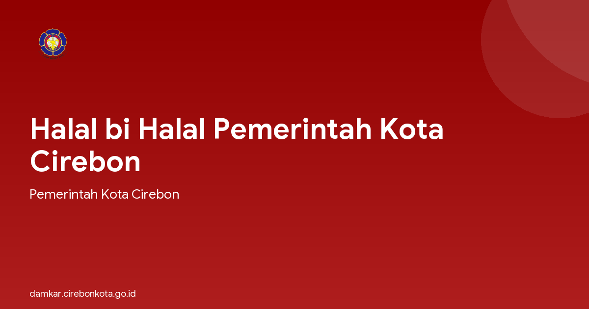 Halal bi Halal Pemerintah Kota Cirebon