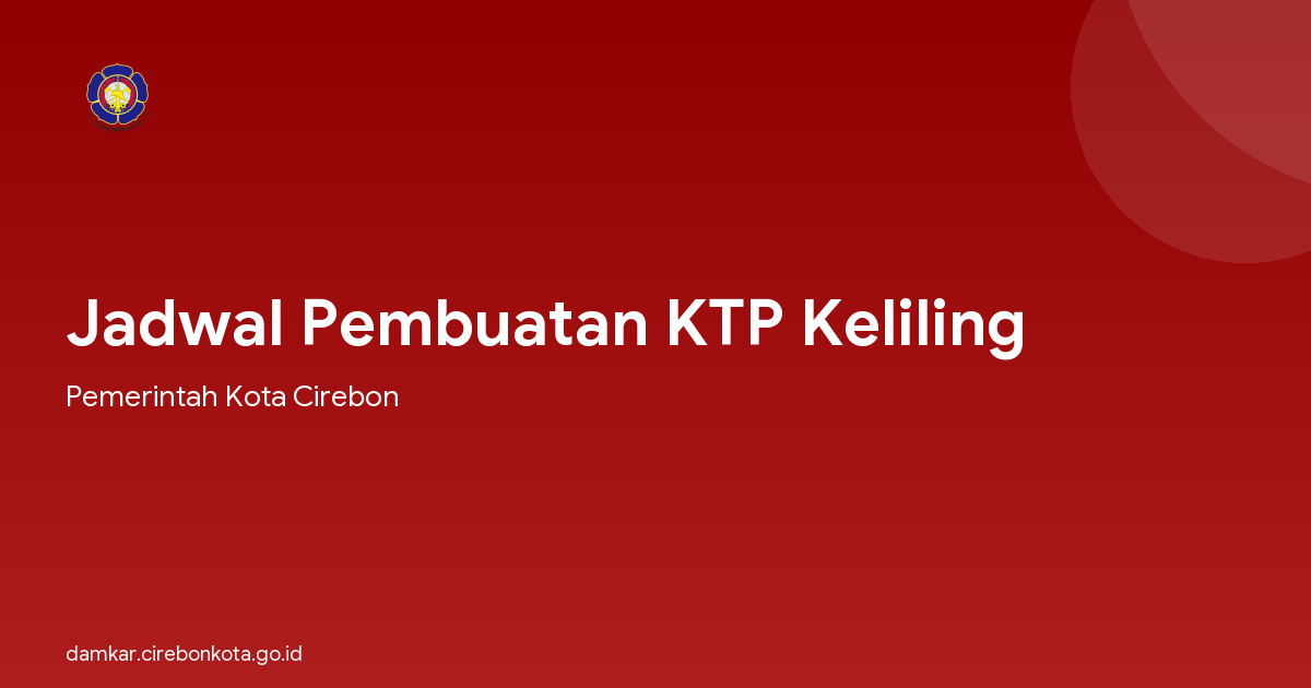 Jadwal Pembuatan KTP Keliling
