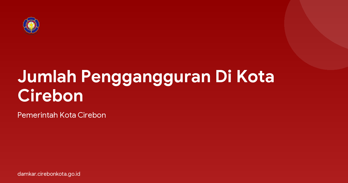 Jumlah Penggangguran Di Kota Cirebon