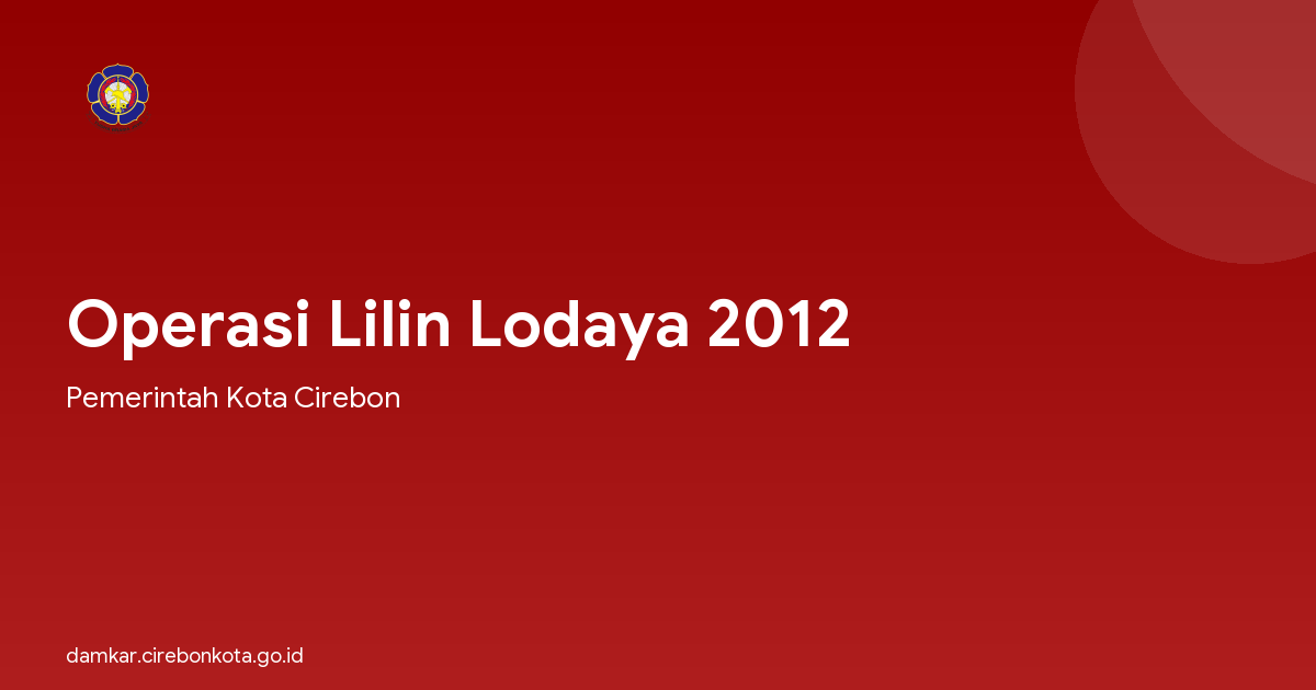 Operasi Lilin Lodaya 2012