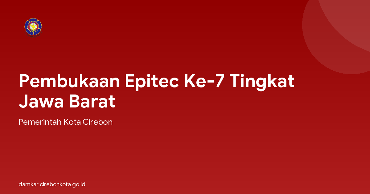 Pembukaan Epitec Ke-7 Tingkat Jawa Barat