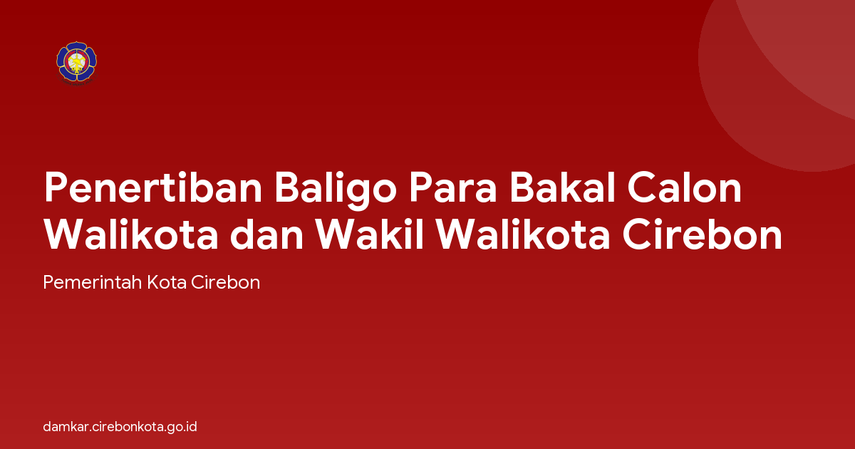Penertiban Baligo Para Bakal Calon Walikota dan Wakil Walikota Cirebon