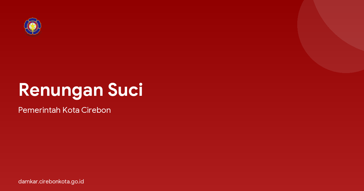 Renungan Suci
