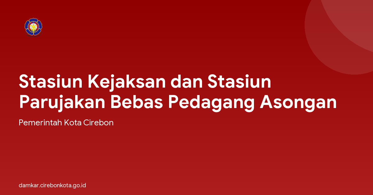 Stasiun Kejaksan dan Stasiun Parujakan Bebas Pedagang Asongan