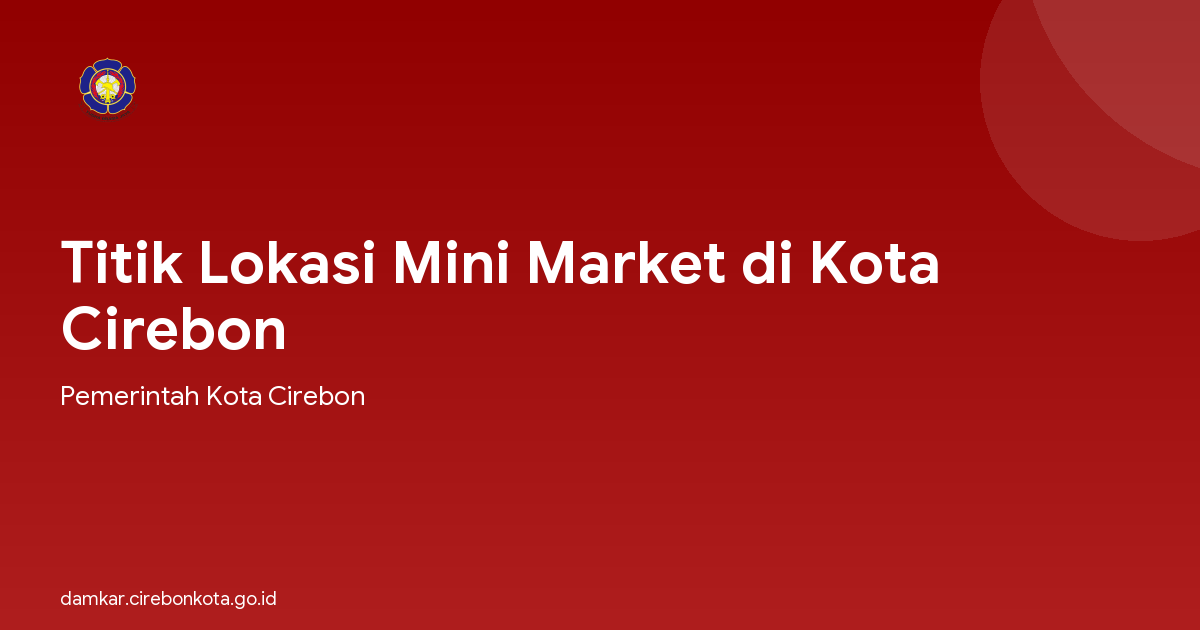 Titik Lokasi Mini Market di Kota Cirebon