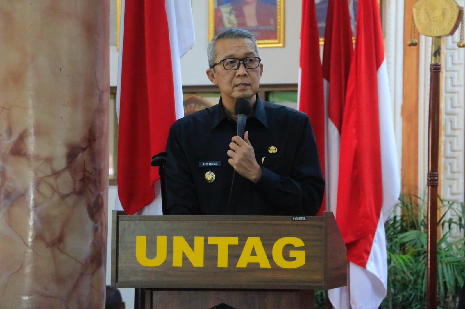 Pj Wali Kota Hadiri Wisuda dan Dies Natalis ke-62 UNTAG Cirebon: Komitmen Pembangunan SDM dan Pendidikan Berkualitas