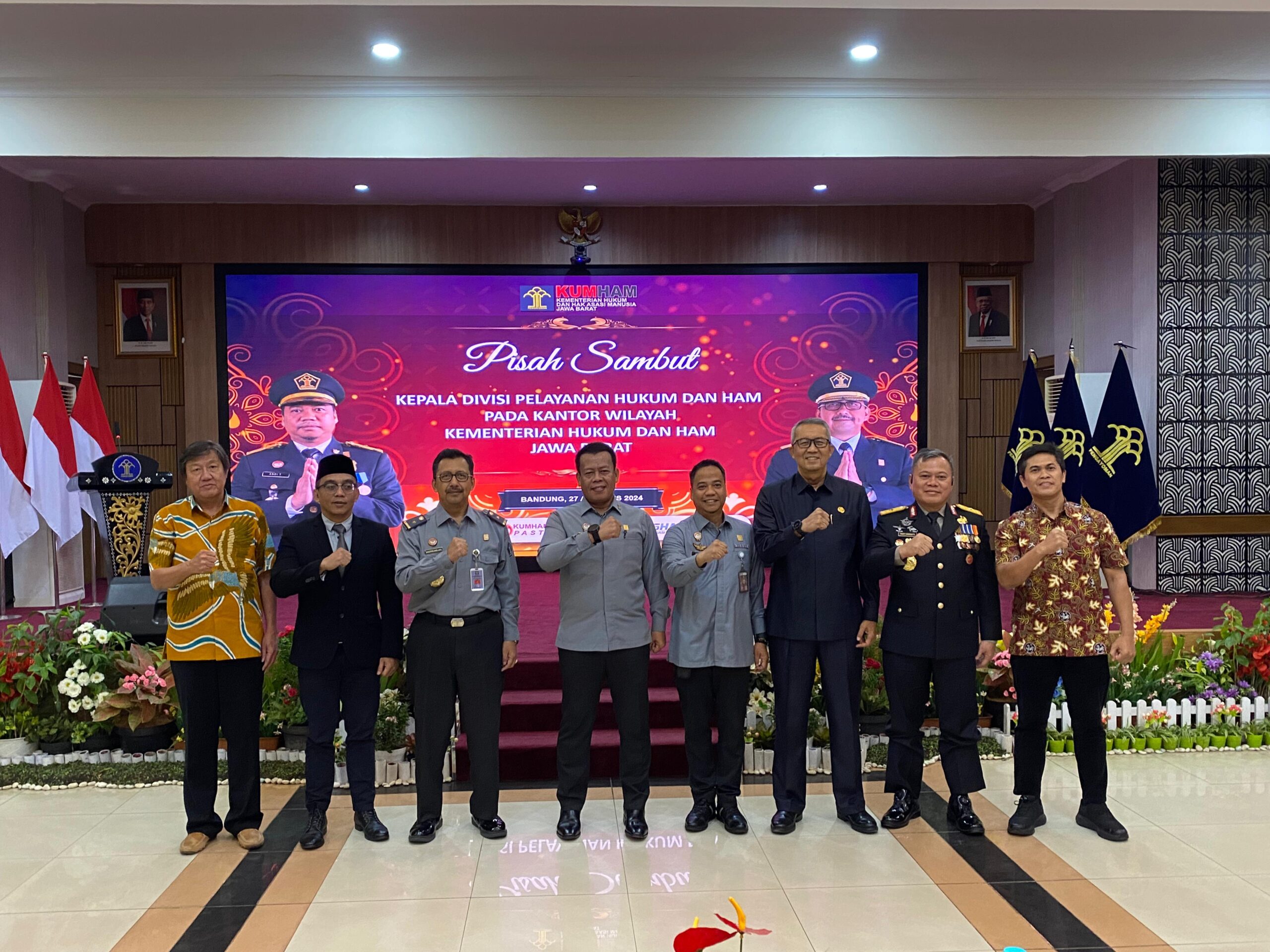 Pj Wali Kota Cirebon Hadiri Pisah Sambut Kepala Divisi Pelayanan Hukum dan HAM Kanwil Kemenkumham Jabar